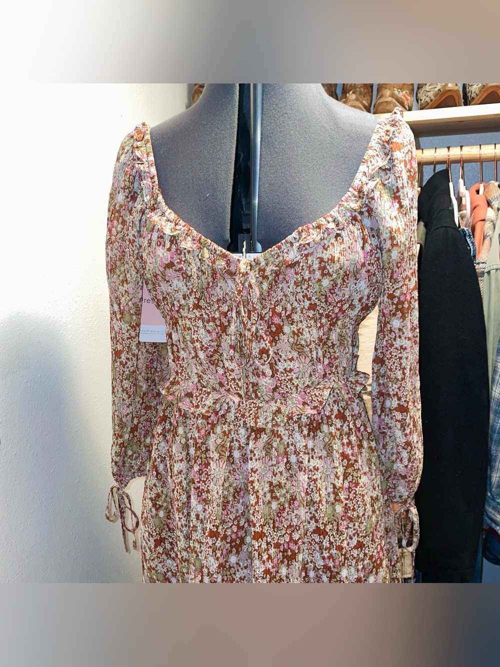 Floral milkmaid dress